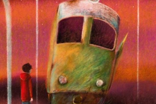 De trein van vier over twaalf